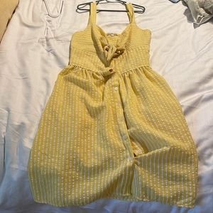 yellow, charlotte russe dress. Size small